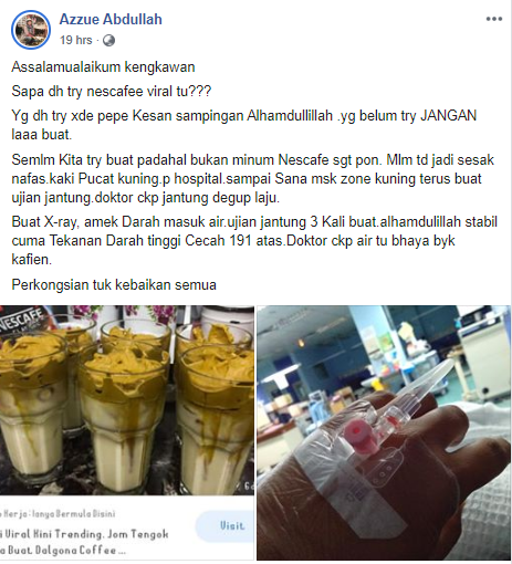 Kerana Dalgona Coffee, Wanita Ini Masuk Zon Kuning - Daily 