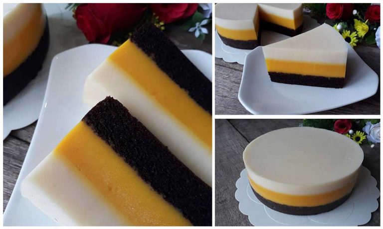 Cara Mudah Buat Puding Kek Berlapis Yang Sedap & Cantik ...