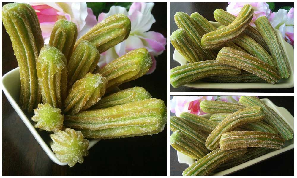 Cara Paling Win Buat Churros Pandan , Sekali Rasa Nak Lagi 