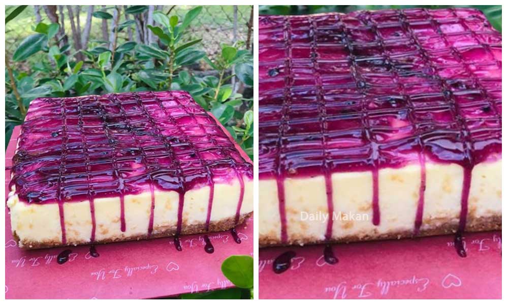 Resepi Blueberry Cheesecake Yang Gebu Dan Simple - Daily Makan