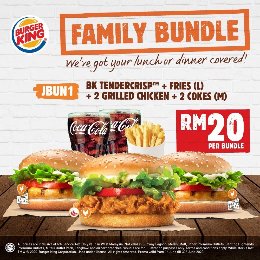 Burger King Menawarkan 'Family Value Bundle' Bermula Hanya RM20! Sah ...