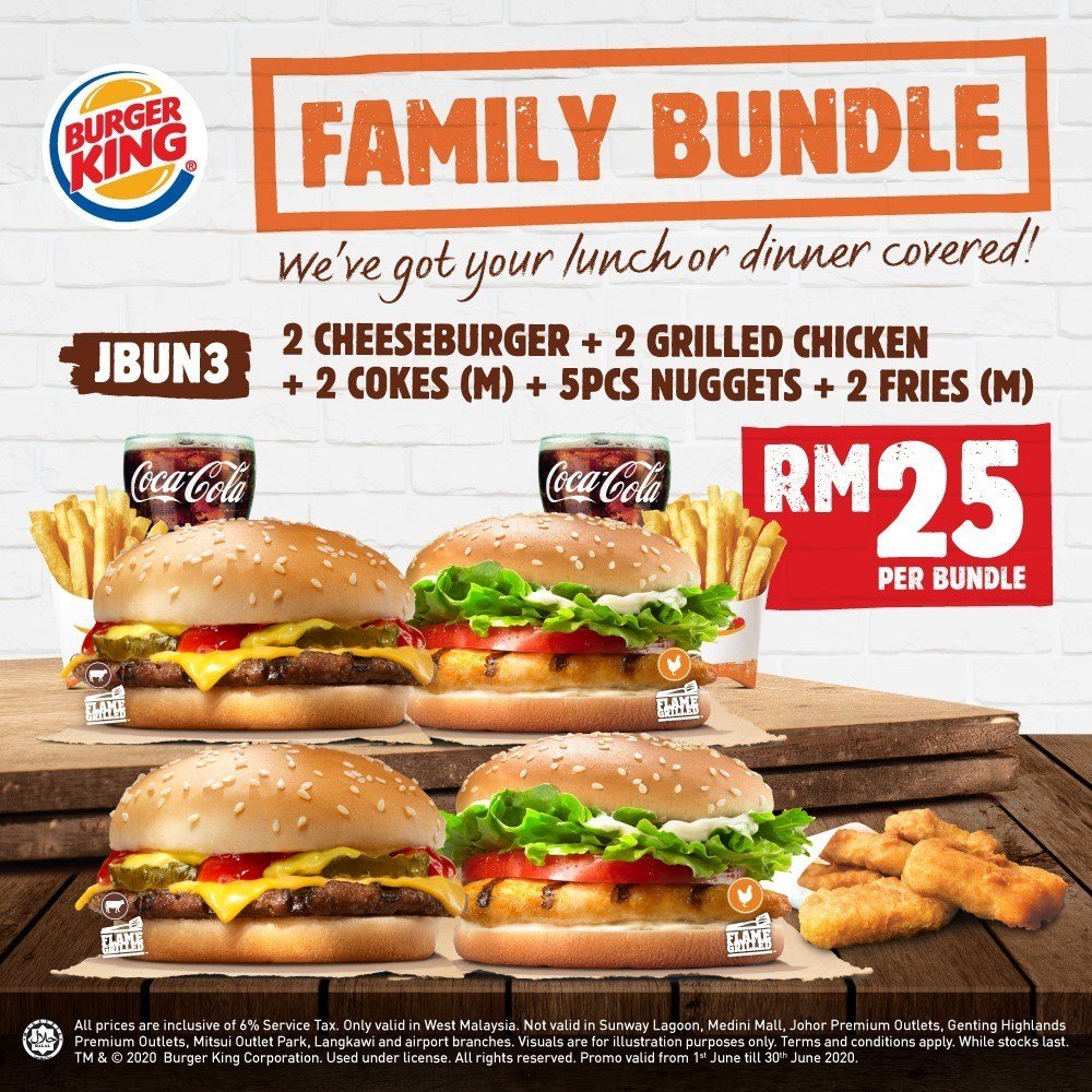 Burger King Menawarkan 'Family Value Bundle' Bermula Hanya RM20! Sah ...