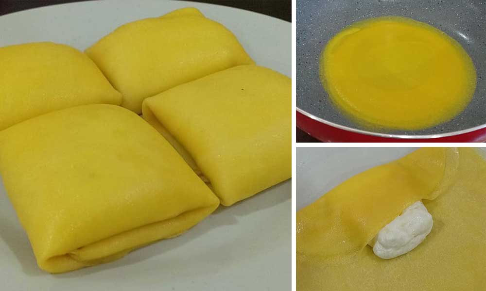 durian crepe kastard