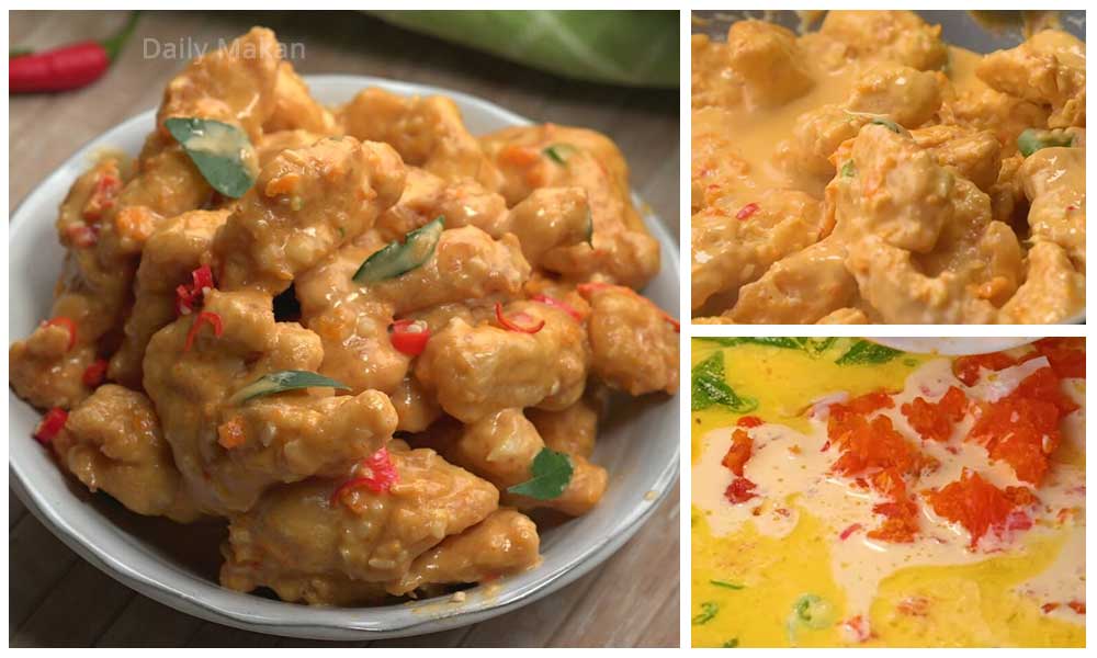 resepi salted egg butter chicken