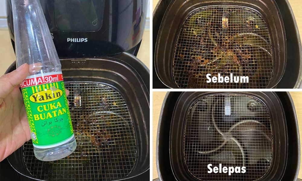 cara cuci air fryer