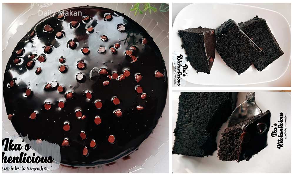 resepi kek coklat moist bakar