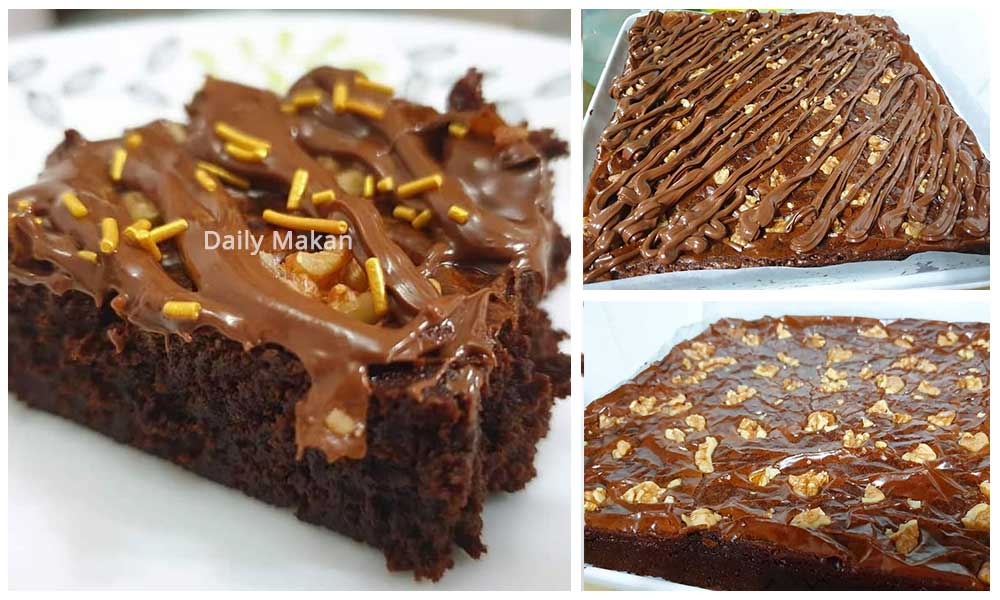 resepi kek brownies paling senang