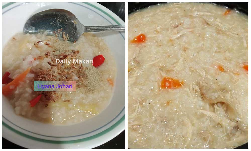 resepi bubur ayam simple