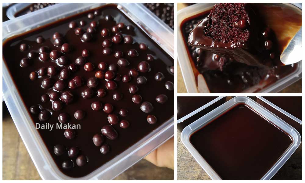 resepi mudah kek coklat moist