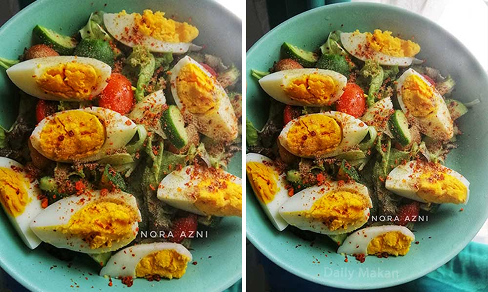 Salad Telur Rebus