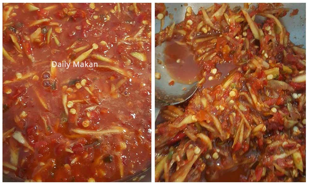 resepi sambal belacan mangga muda