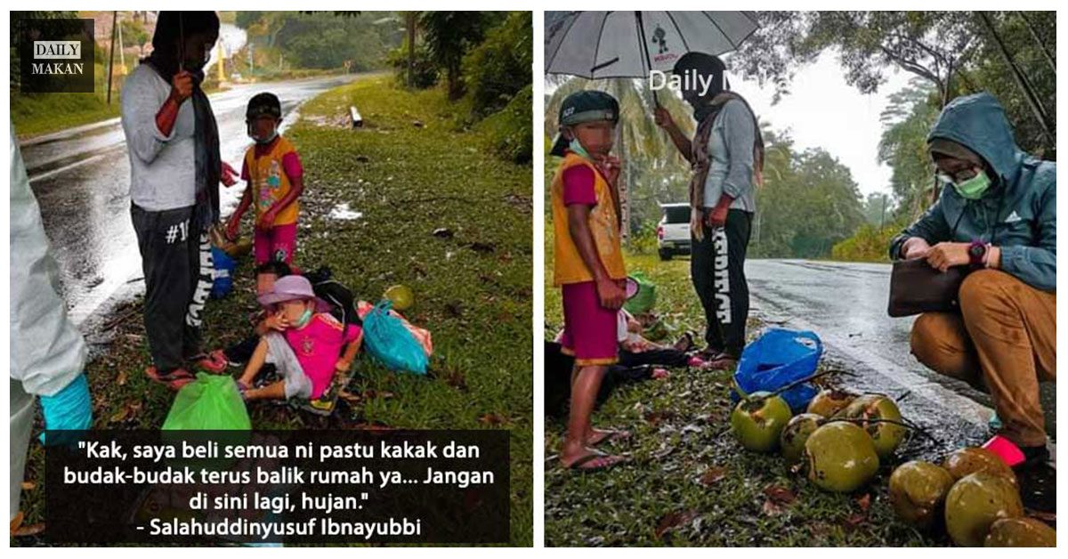 jual kelapa dengan anak-anak