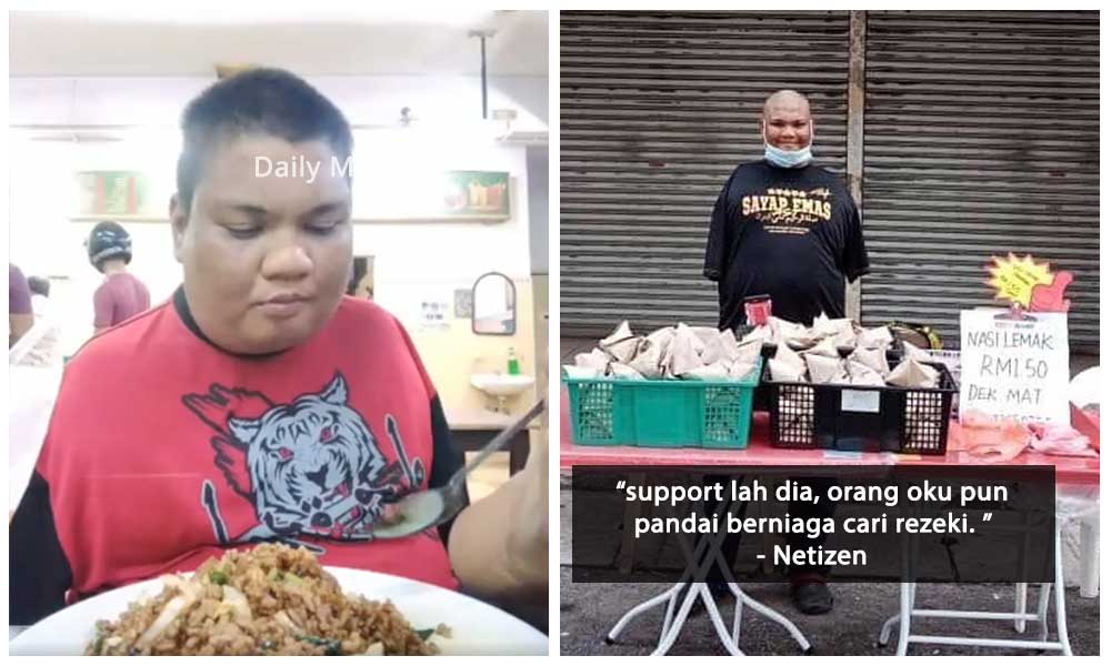 OKU gigih jual nasi lemak