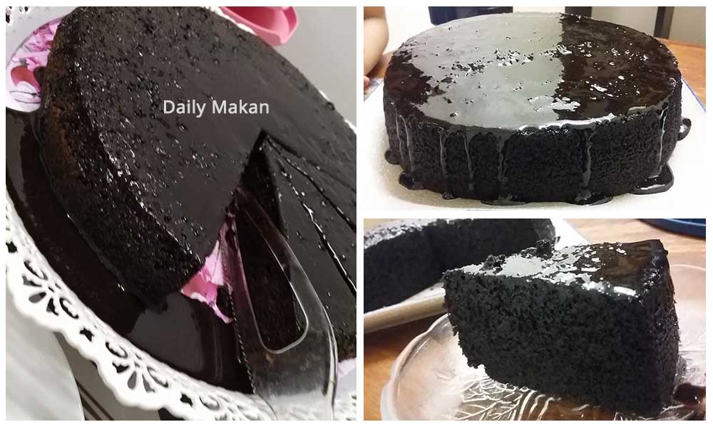 kek coklat moist kukus