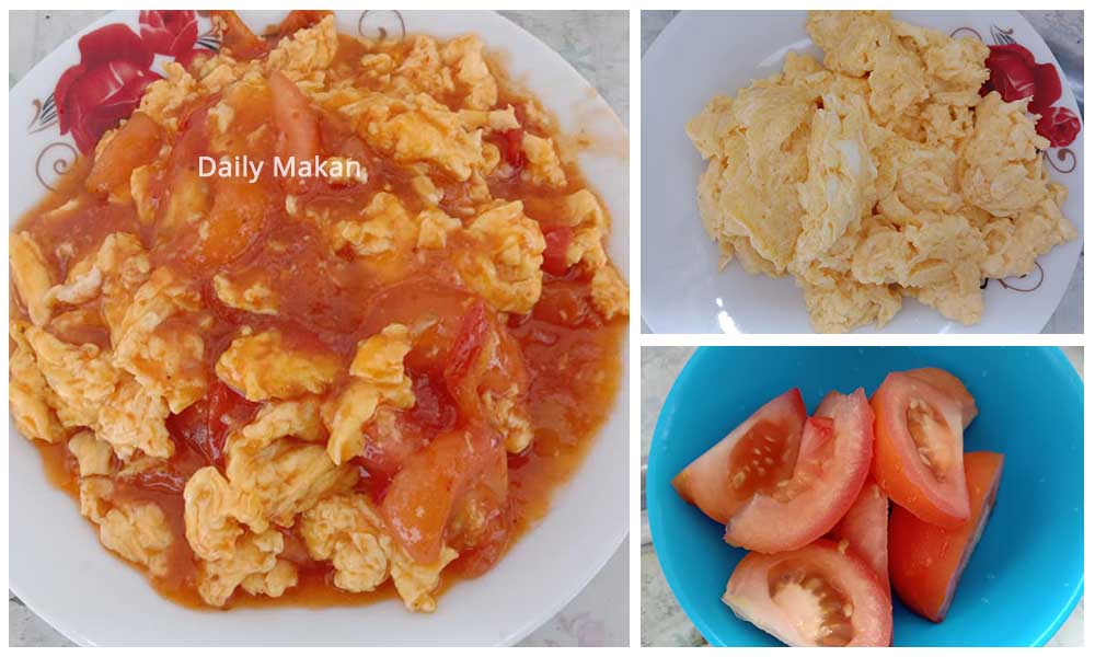 resepi telur masak tomato