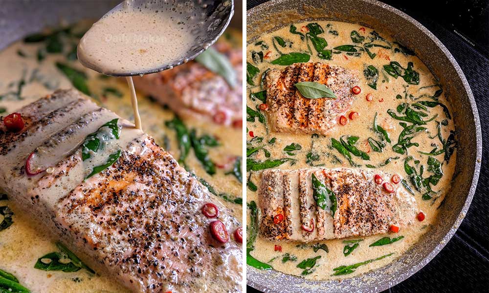 Spicy Creamy Buttermilk Salmon