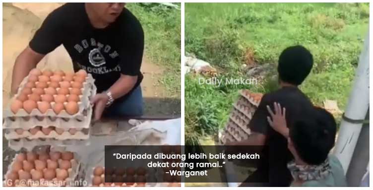 buang telur kerana harga merosot