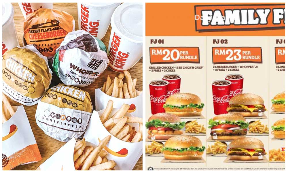 PROMOSI Burger King Yang Luar Biasa! Dapatkan Set Family Feast Hanya ...