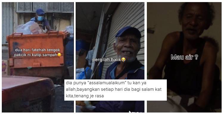 gadis pemurah bantu pakcik