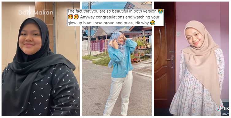 gadis berjaya turun berat badan