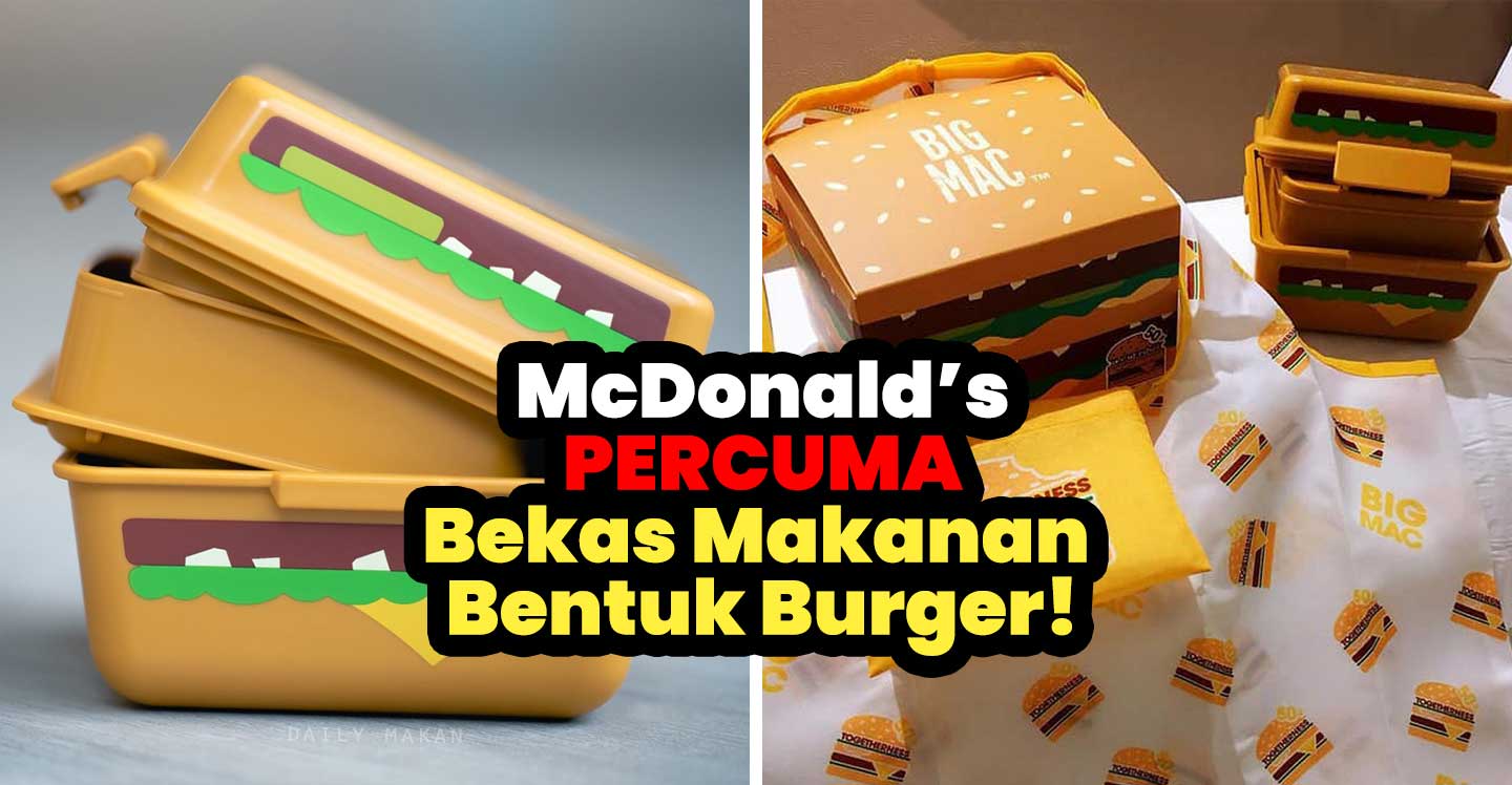 bekas makanan bentuk burger