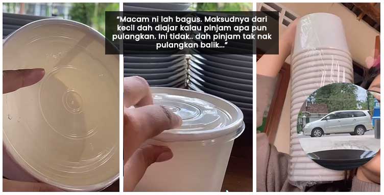 pelanggan pulangkan balik bekas makanan