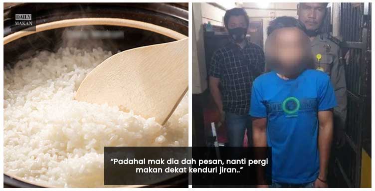 pukul mak kerana tak masak nasi