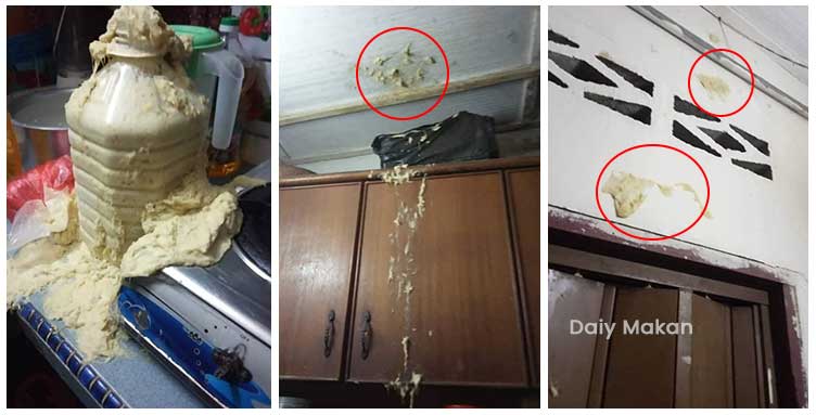 tempoyak meletup habis satu rumah