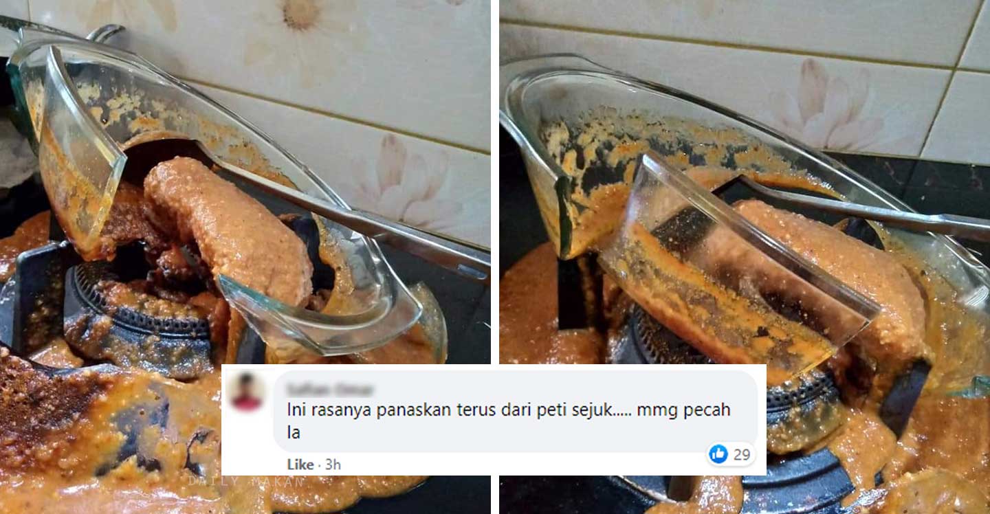 bekas kaca pecah