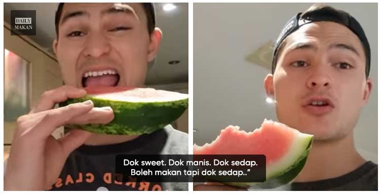 aiman makan tembikai