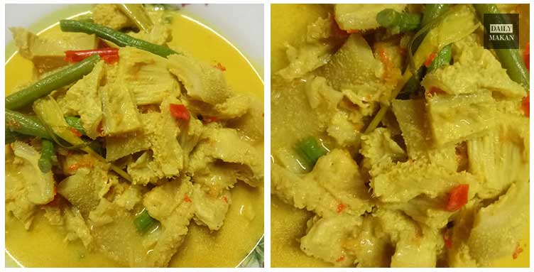 resepi masak lemak perut lembu