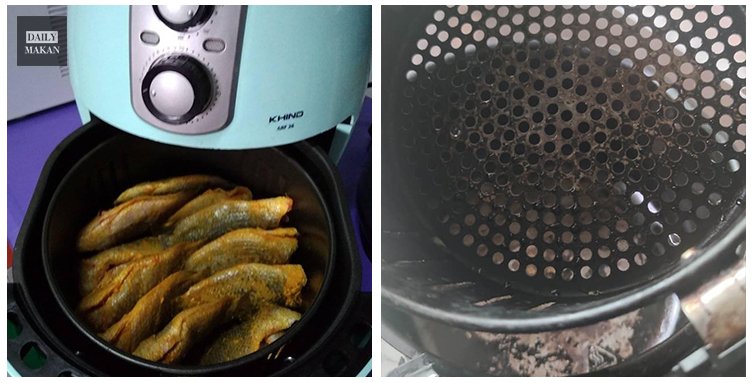 cara mudah bersihkan air fryer