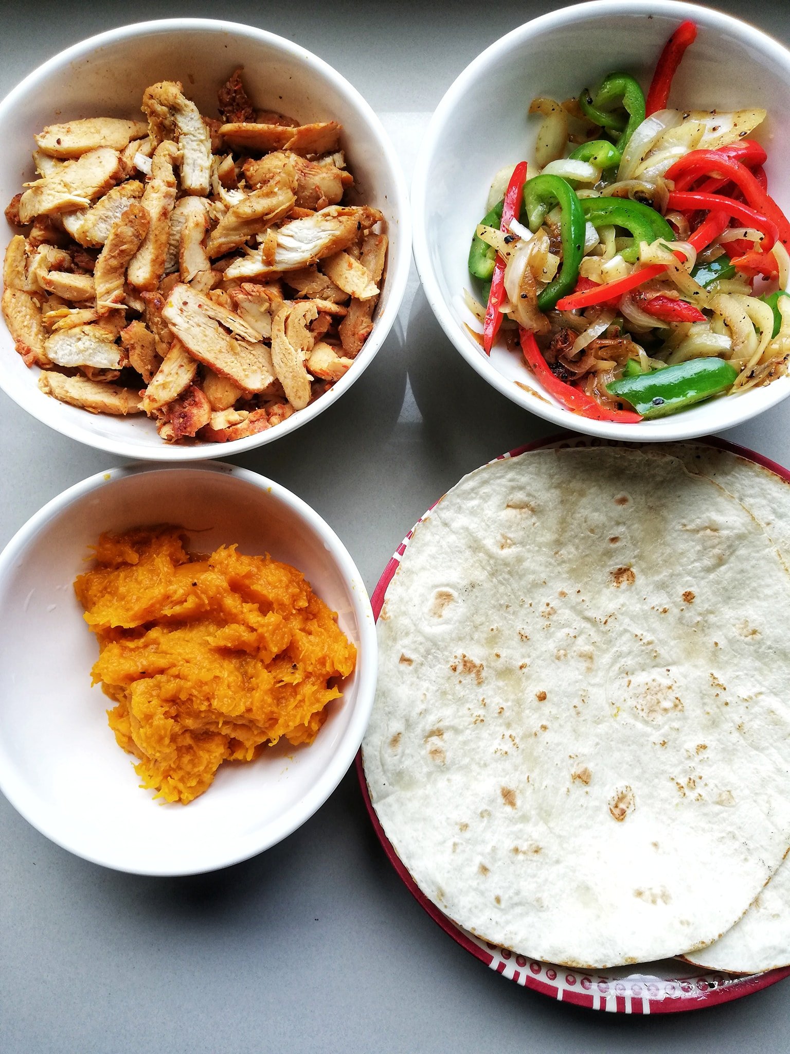 chicken fajitas