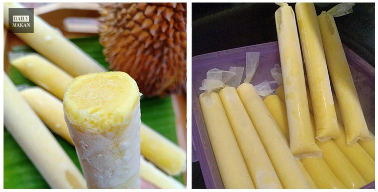 resepi aiskrim Malaysia durian