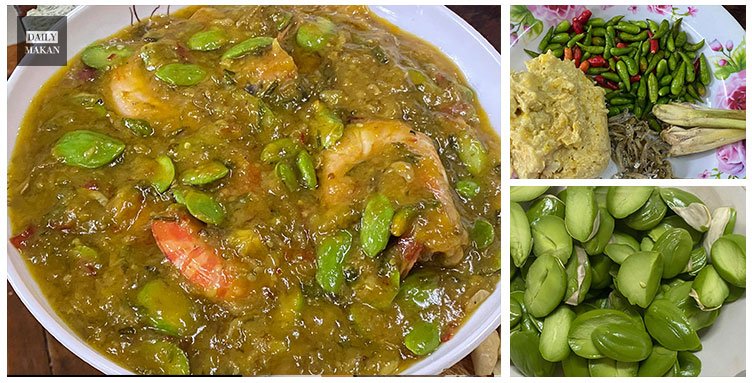 resepi sambal tempoyak udang petai