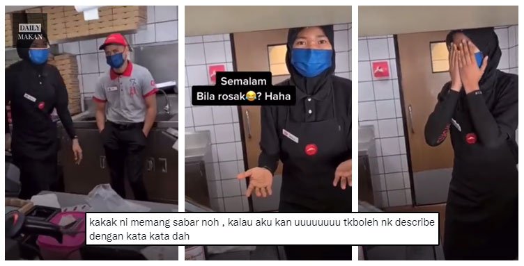 pelanggan marah staff Pizza Hut