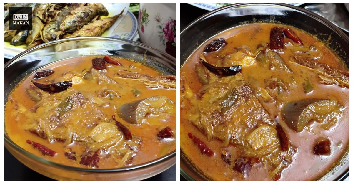 gulai ikan talang masin tumis darat