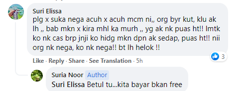 kecewa dengan peniaga