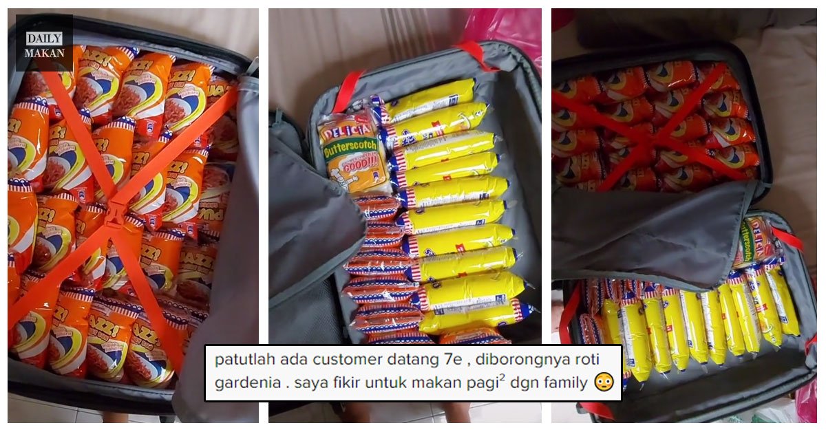 gadis sabah seludup roti gardenia satu bagasi