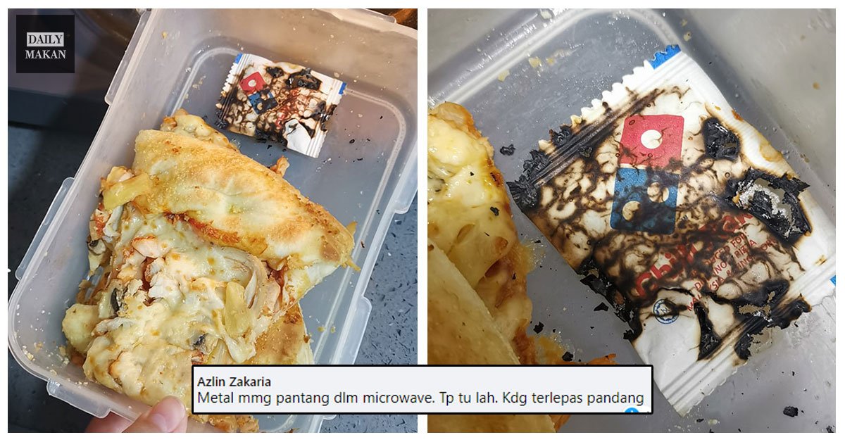 panaskan pizza dalam microwave