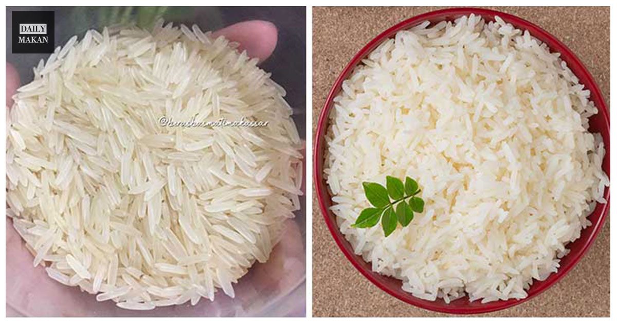 cara masak nasi guna beras basmati