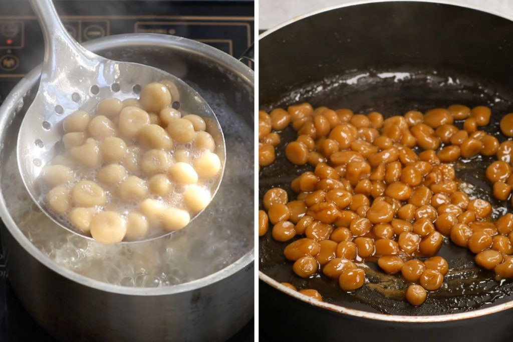 Cook-boba-pearls-and-coat-them-with-brown-sugar.