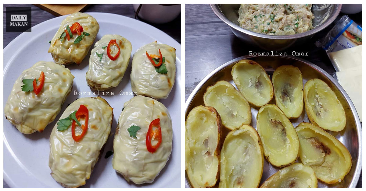 resepi potato baked yang mudah