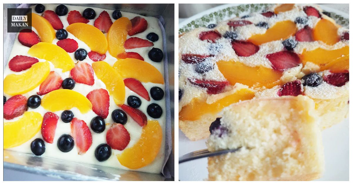 pastry fruit cake