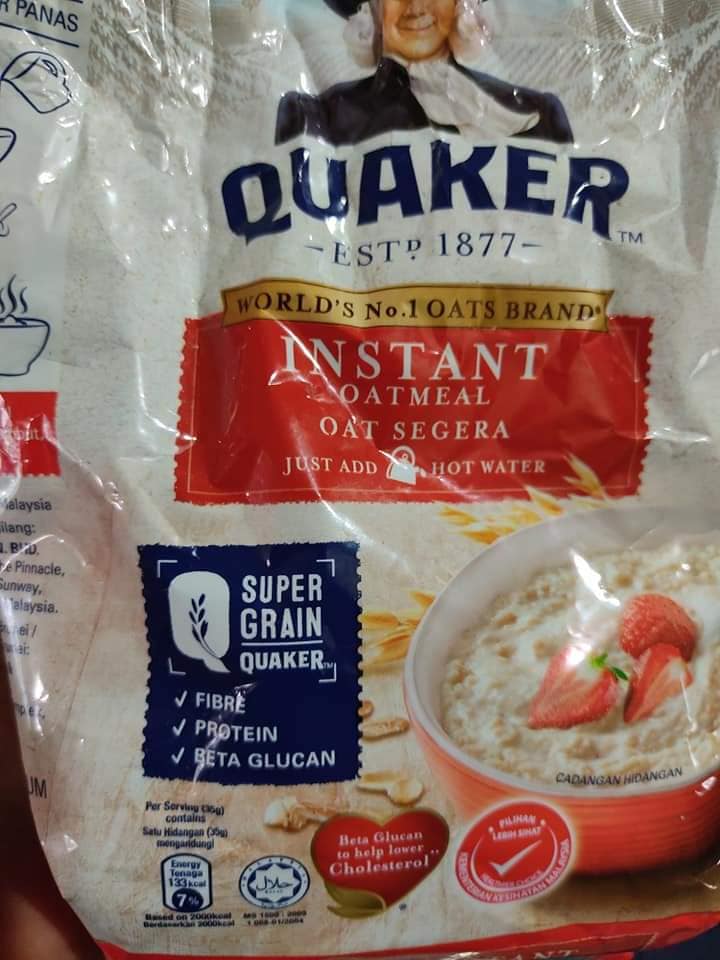 TOFU TELUR QUAKER OATS