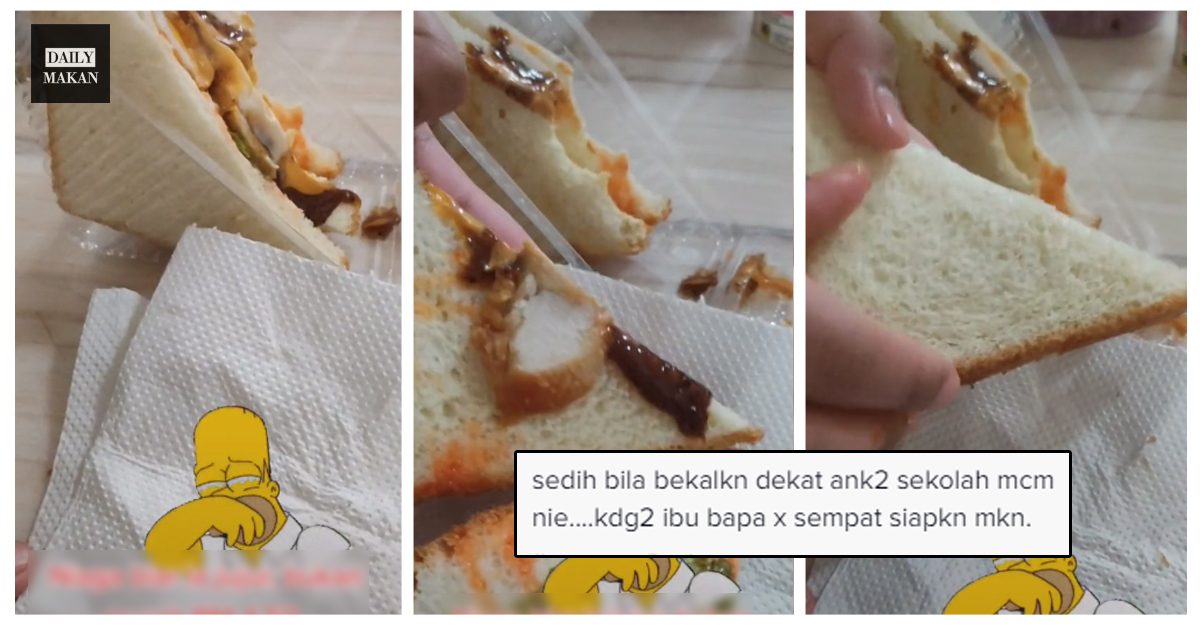 sandwich yang dibeli tiada inti