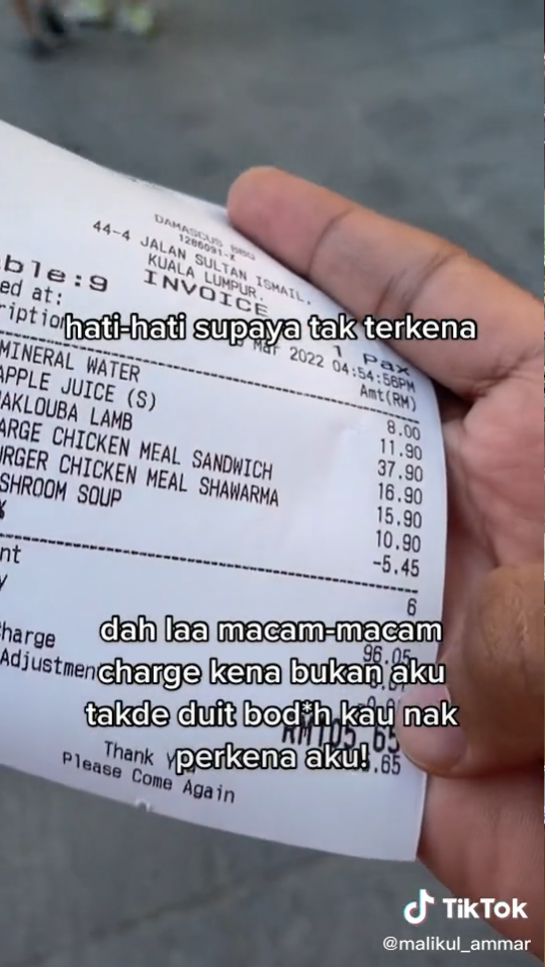 KENA SCAM DENGAN RESTORAN ARAB