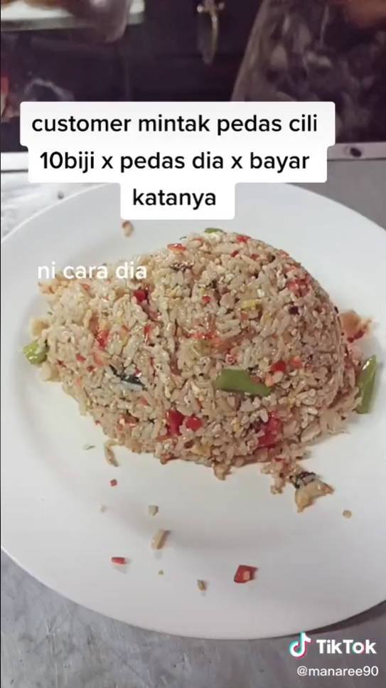 nasi goreng tak pedas