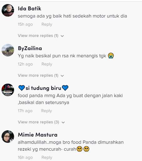 jumpa abang foodpanda yang berjalan kaki