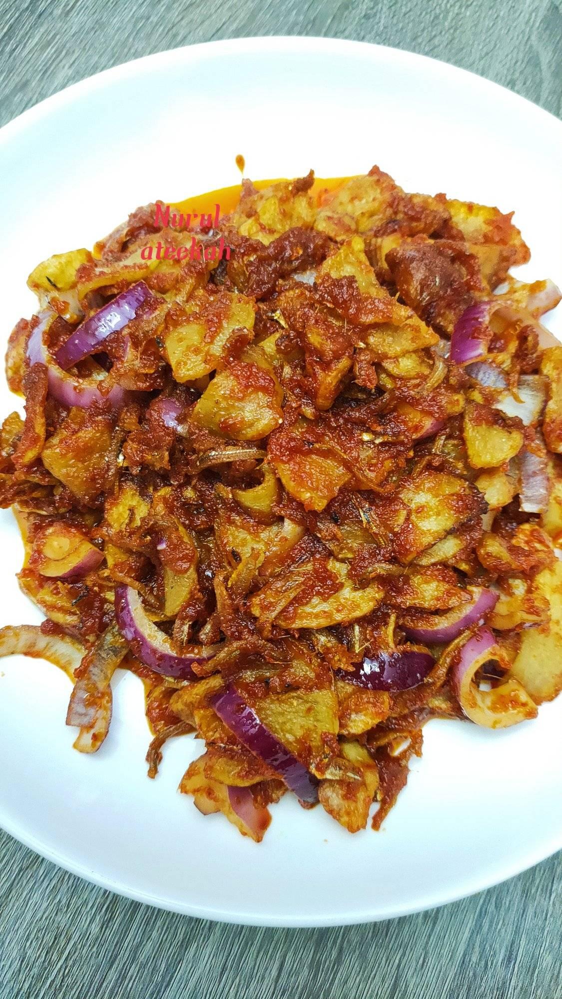 Sambal Kentang Ikan Bilis